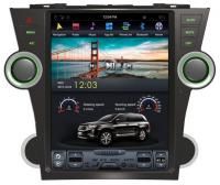 Штатная магнитола для Toyota Highlander 2007-2013 - Carmedia ZF-1225-DSP ("Тесла-Стиль") на Android 9.0, 6-ТУРБО ядер, 4ГБ-64ГБ и встроенным DSP