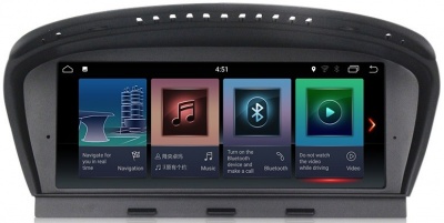 Штатная магнитола для BMW 5 серия E60 2003-2010 - Carmedia XN-B8001-Q6 на Android 10, 8-ЯДЕР Snapdragon 625, 4ГБ-64ГБ и встроенным 4G модемом