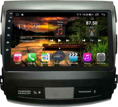 Штатная магнитола для Mitsubishi Outlander XL 2007-2012 - Farcar XH056R на Android 10, ТОПОВЫЕ ХАРАКТЕРИСТИКИ, 6ГБ ОПЕРАТИВНОЙ -128ГБ ВСТРОЕННОЙ, встроен 4G модем и DSP