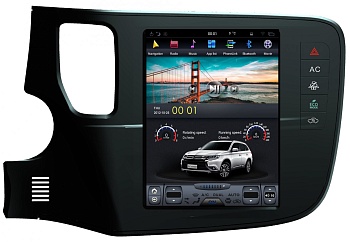 Штатная магнитола для Mitsubishi Outlander 2012+ - Carmedia ZF-1109-DSP ("Тесла-Стиль") на Android 9.0, 6-ТУРБО ядер, 4ГБ-64ГБ и встроенным DSP