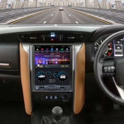 Штатная магнитола для Toyota Fortuner 2017+ - Carmedia ZF-1238-DSP ("Тесла-Стиль") на Android 9.0, 6-ТУРБО ядер, 4ГБ-64ГБ и встроенным DSP