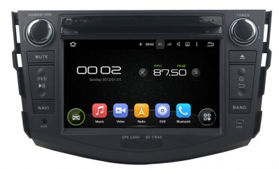 Штатная магнитола для Toyota RAV4 2006-2012 - Carmedia KD-7606-P30 на Android 9.0, до 8-ЯДЕР, до 4ГБ-64ГБ памяти и встроенным DSP