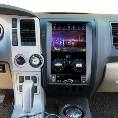 Штатная магнитола для Toyota Tundra 2007-2013 - Carmedia ZF-1818-DSP ("Тесла-Стиль") на Android 9.0, 6-ТУРБО ядер, 4ГБ-64ГБ и встроенным DSP