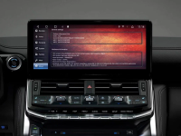 Магнитола андроид для Toyota Land Cruiser 300 (в штате экран климата снизу) - Carmedia ZH-T1210L монитор 12.3", Android 12, 8+128Гб, CarPlay, SIM-слот