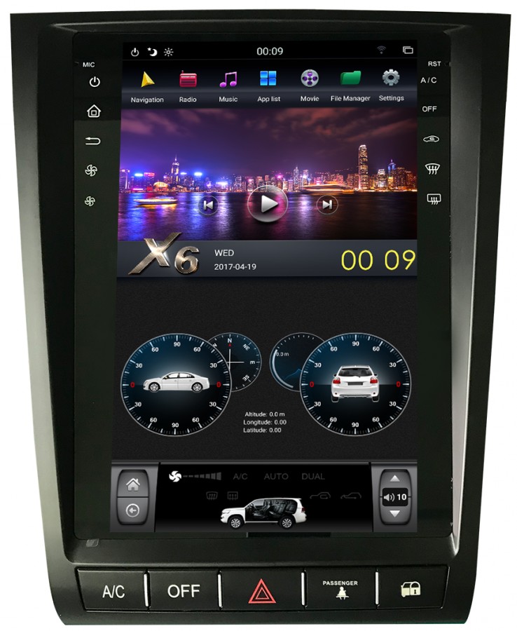 Штатная магнитола для Lexus GS 2004-2011 - Carmedia ZF-1252L-DSP ("Тесла-Стиль") на Android 9.0, 6-ТУРБО ядер, 4ГБ-64ГБ и встроенным DSP