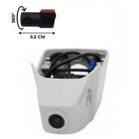 Штатный двухканальный видеорегистратор  для Volkswagen с штатной системой следования по полосам (2015+) серый / RedPower DVR-VAG9-G DUAL