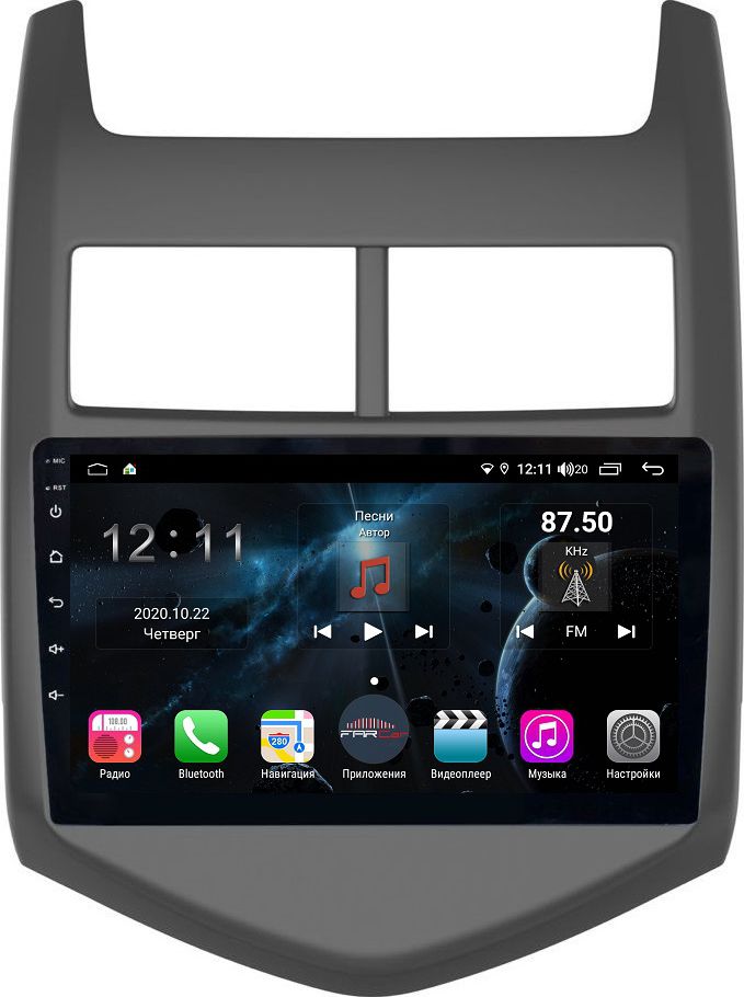 Штатная магнитола для Chevrolet Aveo 2012+ - Farcar H107R на Android 10, 8-ЯДЕР, 4ГБ-64ГБ, встроенным 4G модемом и DSP