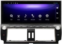 Магнитола для Toyota Land Cruiser Prado 150 2014-2017 - Carmedia ZH-T1203 монитор 12.3" на Android 12, 8Гб+128Гб, CarPlay, 4G SIM-слот