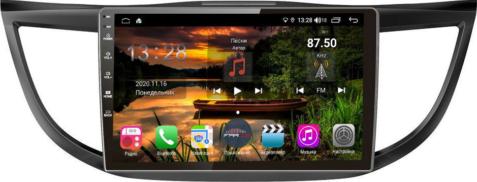 Штатная магнитола для Honda CR-V 4 2012-2015 - Farcar XH469R на Android 10, 6ГБ ОПЕРАТИВНОЙ -128ГБ ВСТРОЕННОЙ, встроен 4G модем и DSP