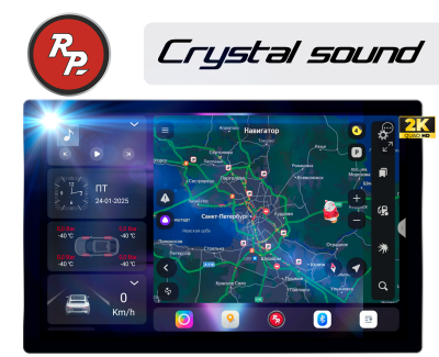 Автомагнитола RedPower 850 Crystal PRO 8 Гб оперативной и / 256 Гб встроенной памяти / 11,5 дюймов