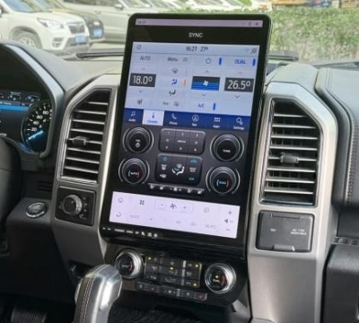 Магнитола android для Ford F-150 2015-2020 (кондиционер) - Carmedia ZF-3035-S3-GE вертикальный экран в стиле "Тесла" на Android 13, 8Гб+128Гб, CarPlay, 4G SIM-слот