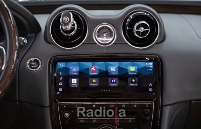 Магнитола android для Jaguar XJ 2009-2015 (BOSCH) - Radiola RDL-1669-B монитор 10.25" на Android 13, 8Гб+128Гб, CarPlay, 4G SIM-слот