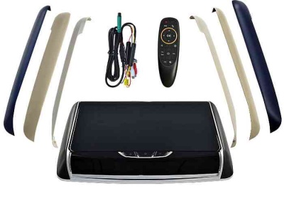 Потолочный монитор андроид моторизованный 17,3", Android 9.0, 3+32Гб, с кабелем USB/TF/HDMI, черный со сменными крышками бежевого и серого цвета 