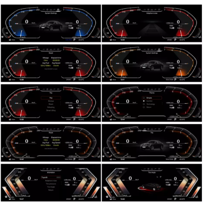 LED приборная панель для BMW 5-серия E60 2003-2010 - Radiola 1293 с LCD/ЖК 12.3" экраном QLED
