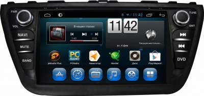 Штатная магнитола для Suzuki SX4 2013+ - Carmedia KR-8070-S9 на Android 8.1, 8-ЯДЕР, 4ГБ-64ГБ, встроенным 4G модемом и DSP