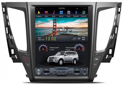 Штатная магнитола для Mitsubishi L 200 2015+ - Carmedia ZF-1236-DSP ("Тесла-Стиль") на Android 9.0, 6-ТУРБО ядер, 4ГБ-64ГБ и встроенным DSP