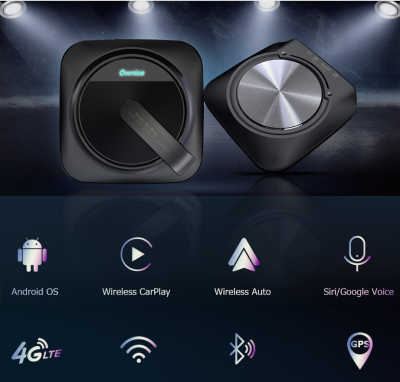 Ownice Auto Ai box OL-AI-A3 CarPlay Блок Android для штатной магнитолы на Android 10 c 4GB оперативной и 4G