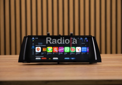 Магнитола андроид дял BMW 5 (F10) 2013-2016 NBT - Radiola RDL-6218 L монитор 10.2", Android 13, 8Гб+128Гб, CarPlay, 4G SIM-слот