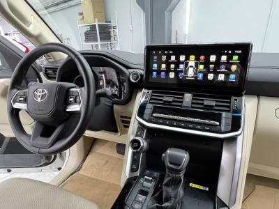 Магнитола для Toyota Land Cruiser 300 2021+ (штатный экран 8") - Radiola RDL-LC300 монитор 12.3" на Android 13, 6Гб+128Гб, CarPlay, 4G SIM-слот