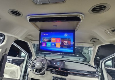 ПОТОЛОЧНЫЙ СМАРТ ТВ 17,3" для KIA CARNIVAL 2021+ (1920X1080, ANDROID), БЕЖЕВЫЙ