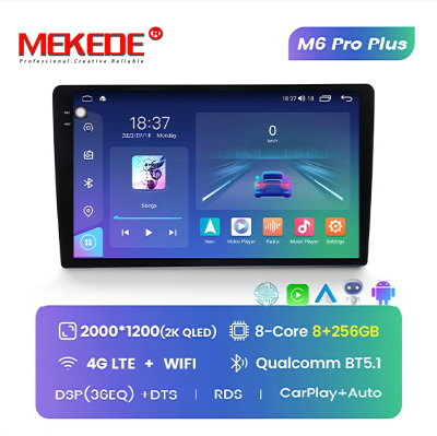 Штатная магнитола Mekede M6 Pro Plus android для Toyota LC Prado 150 2017+ - Qled 2K, Android 12, ТОП процессор, 8/256, CarPlay, 4G/LTE-SIM