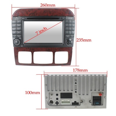 Штатная магнитола для Mercedes Benz S-класс 1998-2005 (W220) - CarMedia KR-7105-T8