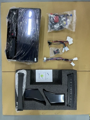 Монитор 15" для Toyota Land Cruiser 200 2008-2015 (без отдельного экрана климата) - Carmedia HP-T1501 Android 12, ТОП процессор, 6Гб+128Гб, SIM-слот