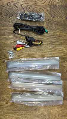 Потолочный монитор андроид моторизованный 17,3", Android 9.0, 3+32Гб, с кабелем USB/TF/HDMI, черный со сменными крышками бежевого и серого цвета 