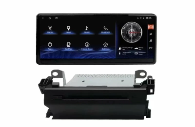 Магнитола для Toyota Land Cruiser 300 (экран климата снизу) - Carmedia KP-T1210DVD монитор 12.3", Android 10, 6+128Гб, CarPlay, 4G SIM-слот, DVD привод в комплекте