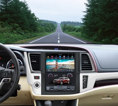 Штатная магнитола для Toyota Highlander 2014+ - Carmedia ZF-1207-DSP ("Тесла-Стиль") на Android 9.0, 6-ТУРБО ядер, 4ГБ-64ГБ и встроенным DSP