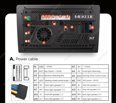 Магнитола универсальная без рамки (экран 10,3/9.5") - Mekede M7 Plus - Qled 2K, Android 13, ТОП процессор 7870, 12/256, CarPlay, 4G/LTE-SIM