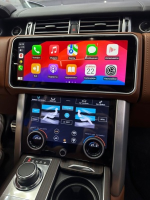 Магнитола для Range Rover 4 2012-2016 (BOSCH) - Radiola RDL-5717 моторизированный монитор 12.3", Android 13, 8+128Гб, CarPlay, 4G SIM-слот