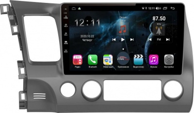 Штатная магнитола для Honda Civic 4d 2006-2011 - Farcar H044R на Android 10, 8-ЯДЕР, 4ГБ-64ГБ, встроенным 4G модемом и DSP