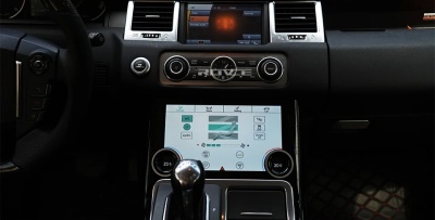 Сенсорная панель климата Range Rover Sport 2009-2013 - Carmedia ZF-2012 с 10" экраном LCD/ЖК, съёмные боковые планки