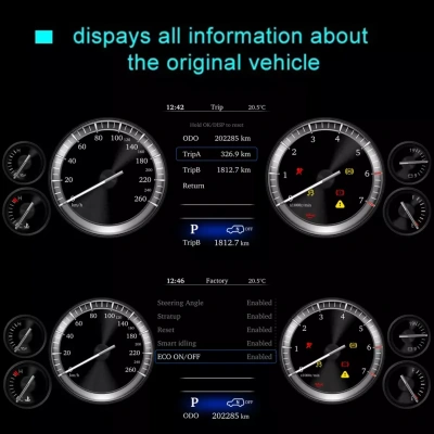 Электронная панель приборов Toyota Land Cruiser Prado 150 2010-2017 - NH-LCD-T03 с сенсорным LCD / ЖК 12.3" экраном QLED