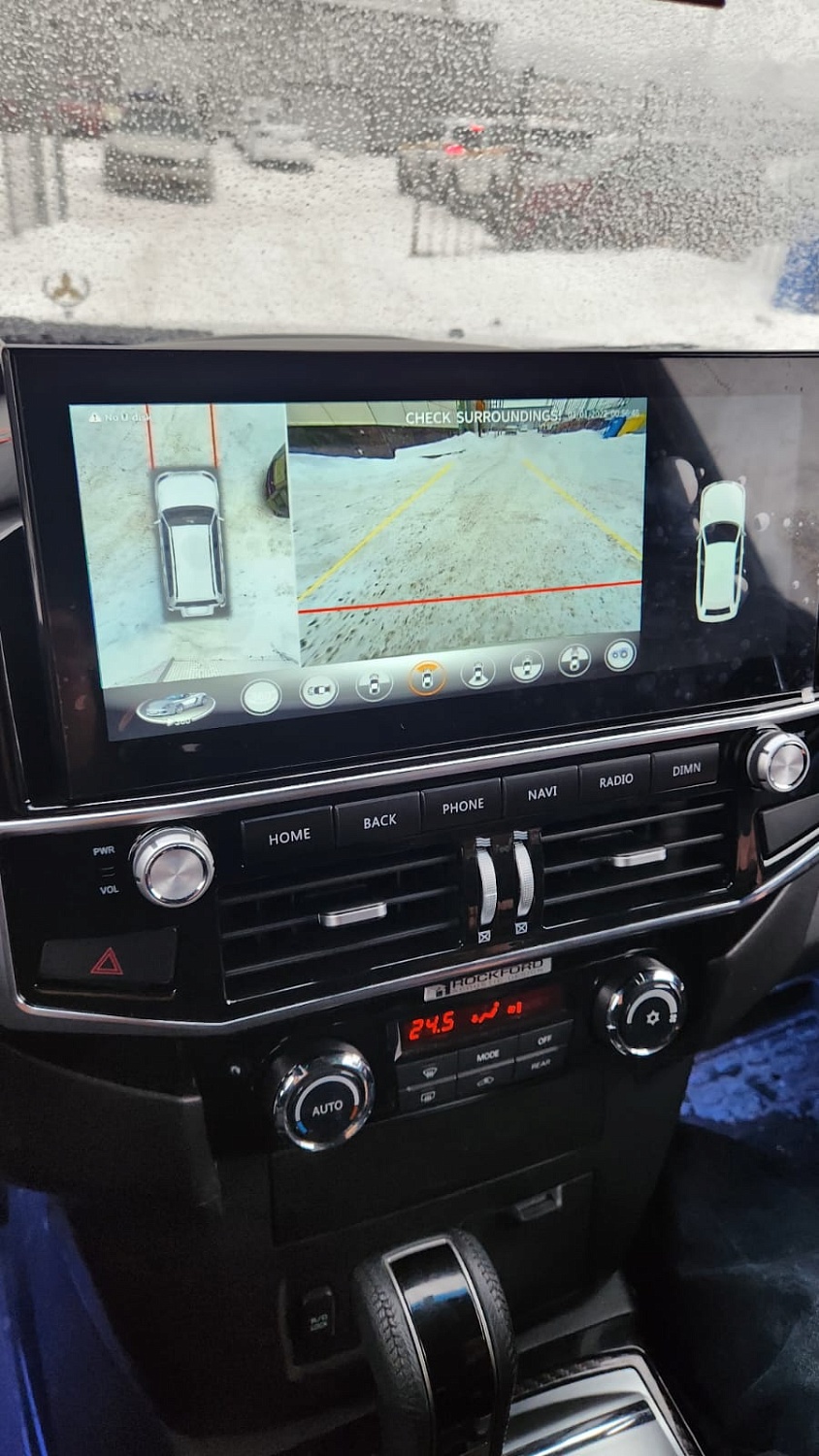 Система кругового обзора 360 для Mitsubishi Pajero 4 с регистратором 