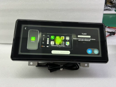 Магнитола андроид для Toyota Land Cruiser 300 (в штате экран климата снизу) - Carmedia ZH-T1210L монитор 12.3", Android 12, 8+128Гб, CarPlay, SIM-слот