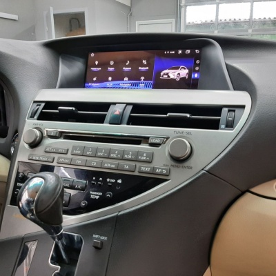Магнитола для Lexus RX 2009-2012 (монохром) - Radiola RDL-LEX-RX-10.25-M-09-12 монитор 10.25", Android 10, 8Гб+128Гб, CarPlay, 4G SIM-слот