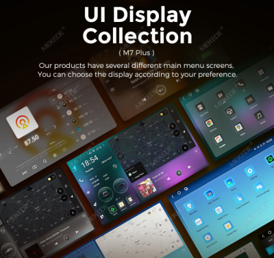 Магнитола универсальная без рамки (экран 10,3/9.5") - Mekede M7 Plus - Qled 2K, Android 13, ТОП процессор 7870, 8/128, CarPlay, 4G/LTE-SIM