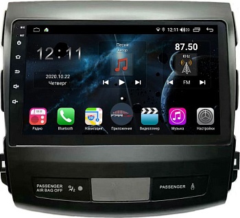 Штатная магнитола для Mitsubishi Outlander XL 2007-2012 - Farcar H056R на Android 10, 8-ЯДЕР, 4ГБ-64ГБ, встроенным 4G модемом и DSP