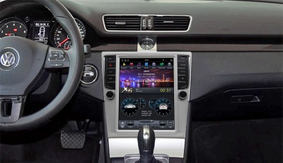 Штатная магнитола для Volkswagen Passat CC 2008+ - Carmedia ZF-1012-DSP ("Тесла-Стиль") на Android 9.0, 6-ТУРБО ядер, 4ГБ-64ГБ и встроенным DSP