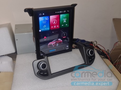 Магнитола для Land Rover Discovery 4 2010-2016 (маленький экран или монохром) - Carmedia NH-R1005-4 монитор 9.7" в стиле "Тесла", Android 10, 6Гб+128Гб, CarPlay, 4G SIM-слот