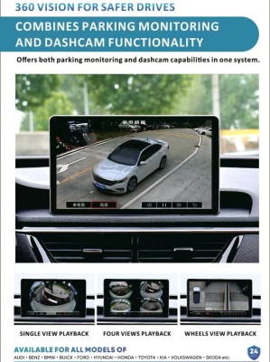 Универсальная система кругового обзора 360 градусов со встроенными динамическими линиями RDL-360