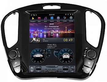 Штатная магнитола для Nissan Nissan Juke 2010+ - Carmedia ZF-1065-DSP ("Тесла-Стиль") на Android 9.0, 6-ТУРБО ядер, 4ГБ-64ГБ и встроенным DSP