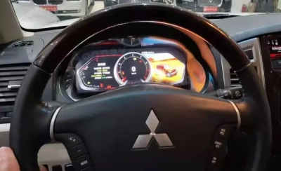 Цифровая панель приборов Mitsubishi Pajero 4 2006-2022 - Carmedia NH-LCD-M1203 с 12.3" ЖК экраном QLED