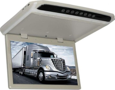 Потолочный монитор 17.3" со встроенным медиаплеером ERGO ER174FH (FullHD 1920x1080) серый/черный/беж