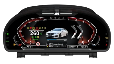 Цифровая панель приборов для для BMW 5/6/7 серии F01/F02/F03/F06/F07/F10/F11/F12/F13/F15/F16/F18/F25/F26 2010-2017 CIC NBT EVO / ZH-B152