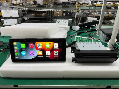 Магнитола для Toyota Land Cruiser 300 (экран климата снизу) - Carmedia KP-T1210DVD монитор 12.3", Android 10, 6+128Гб, CarPlay, 4G SIM-слот, DVD привод в комплекте