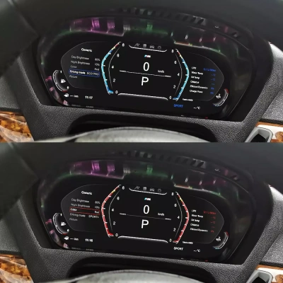 Цифровая панель приборов BMW X6 E71 2006-2013 - Radiola 1296 с LCD / ЖК 12.3" экраном QLED