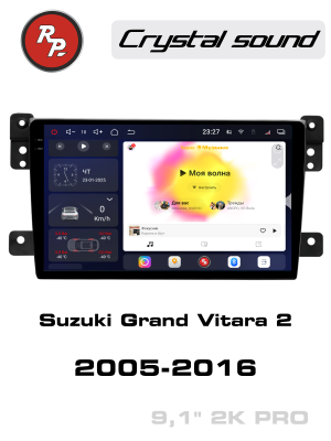 Автомагнитола для Suzuki Grand Vitara 2-поколение (09.2005-07.2016) RedPower 850 Crystal PRO 8 Гб оперативной и / 256 Гб встроенной памяти / 9 дюймов